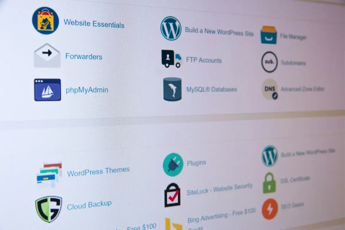Back end server side for website design and hosting